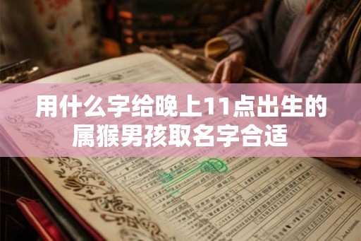 用什么字给晚上11点出生的属猴男孩取名字合适