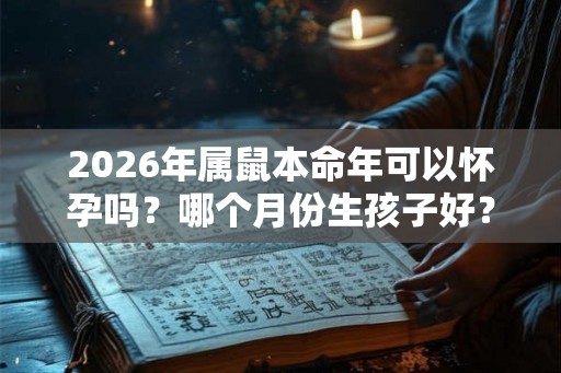 2026年属鼠本命年可以怀孕吗？哪个月份生孩子好？