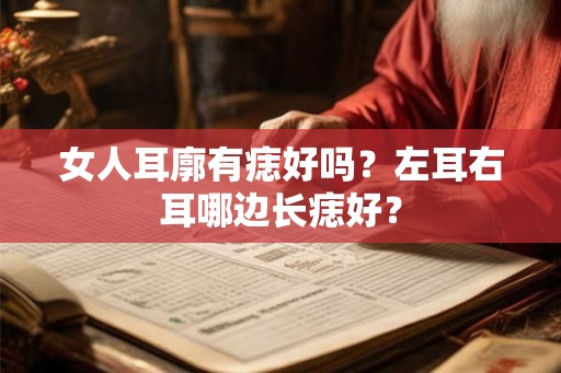 女人耳廓有痣好吗？左耳右耳哪边长痣好？