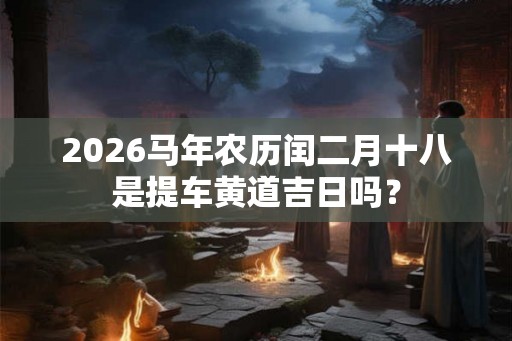 2026马年农历闰二月十八是提车黄道吉日吗？