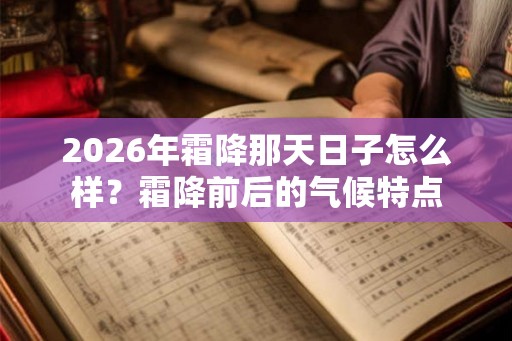 2026年霜降那天日子怎么样？霜降前后的气候特点