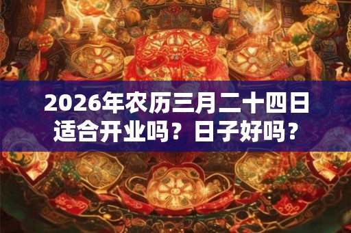 2026年农历三月二十四日适合开业吗？日子好吗？