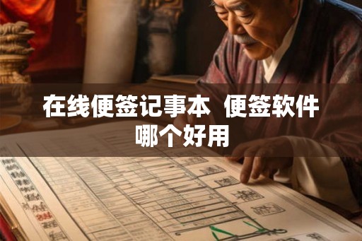 在线便签记事本  便签软件哪个好用