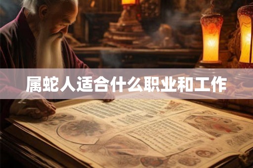 属蛇人适合什么职业和工作