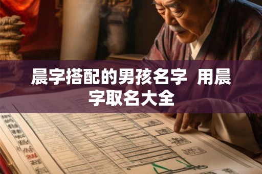 晨字搭配的男孩名字  用晨字取名大全