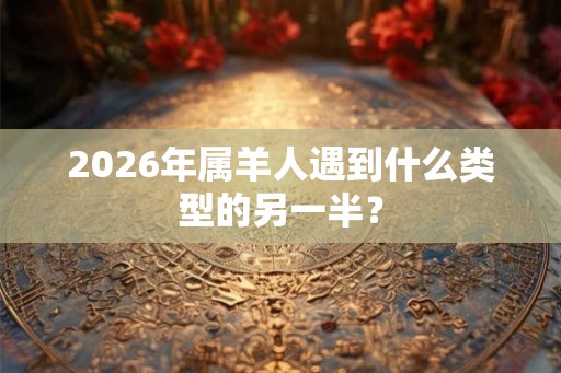 2026年属羊人遇到什么类型的另一半？
