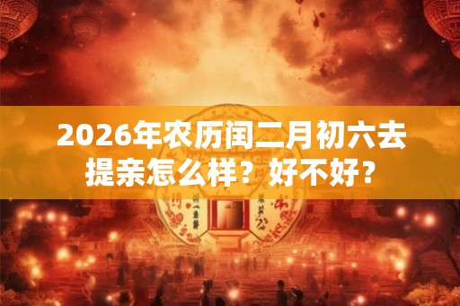 2026年农历闰二月初六去提亲怎么样？好不好？
