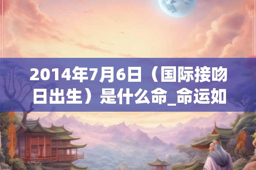 2014年7月6日（国际接吻日出生）是什么命_命运如何