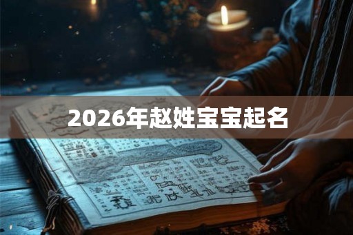 2026年赵姓宝宝起名 2026年赵姓宝宝起名