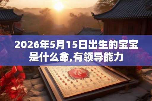 2026年5月15日出生的宝宝是什么命,有领导能力