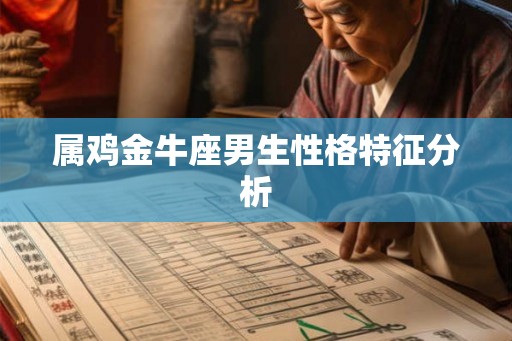 属鸡金牛座男生性格特征分析