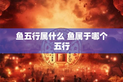 鱼五行属什么 鱼属于哪个五行