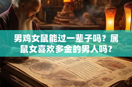 男鸡女鼠能过一辈子吗?属鼠女喜欢多金的男人吗? 男鸡女鼠能过一辈子吗?属鼠女喜欢多金的男人吗?