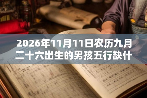 2026年11月11日农历九月二十六出生的男孩五行缺什么