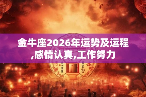金牛座2026年运势及运程,感情认真,工作努力