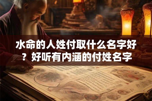 水命的人姓付取什么名字好？好听有内涵的付姓名字
