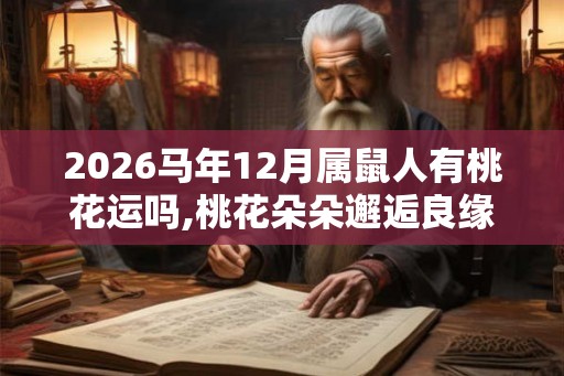2026马年12月属鼠人有桃花运吗,桃花朵朵邂逅良缘 2026马年12月属鼠人有桃花运吗,桃花朵朵邂逅良缘