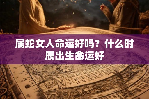 属蛇女人命运好吗？什么时辰出生命运好
