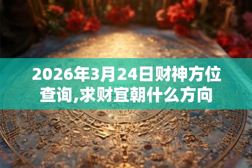 2026年3月24日财神方位查询,求财宜朝什么方向