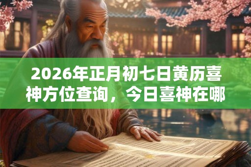 2026年正月初七日黄历喜神方位查询，今日喜神在哪？