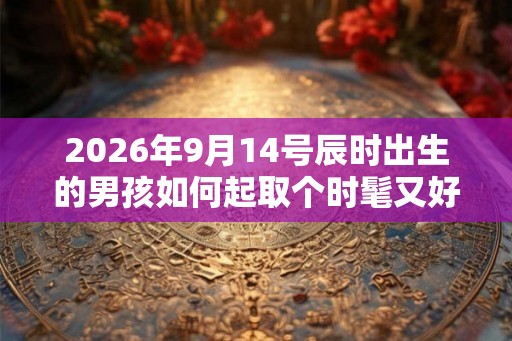 2026年9月14号辰时出生的男孩如何起取个时髦又好听的名字和五行属性