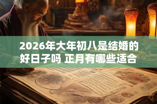 2026年大年初八是结婚的好日子吗 正月有哪些适合结婚的日子 2026年大年初八是结婚的好日子吗 正月有哪些适合结婚的日子