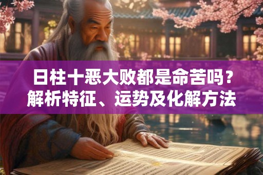 日柱十恶大败都是命苦吗？解析特征、运势及化解方法