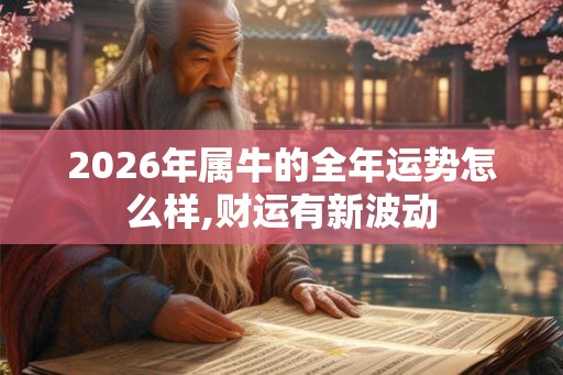 2026年属牛的全年运势怎么样,财运有新波动