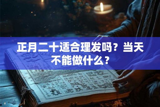 正月二十适合理发吗？当天不能做什么？