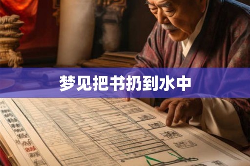 梦见把书扔到水中