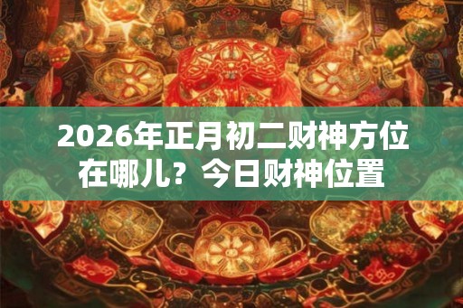 2026年正月初二财神方位在哪儿？今日财神位置