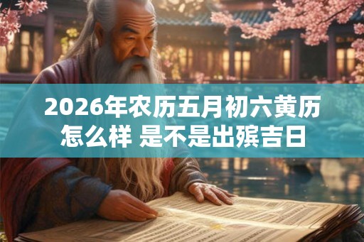 2026年农历五月初六黄历怎么样 是不是出殡吉日 2026年农历五月初六黄历怎么样 是不是出殡吉日