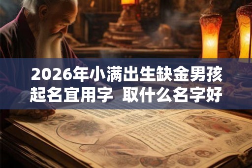 2026年小满出生缺金男孩起名宜用字  取什么名字好