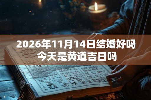 2026年11月14日结婚好吗 今天是黄道吉日吗 2026年11月14日结婚好吗 今天是黄道吉日吗