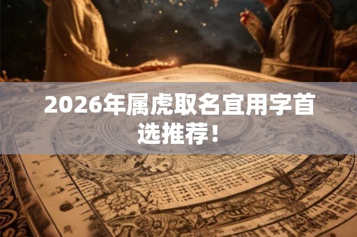 2026年属虎取名宜用字首选推荐！