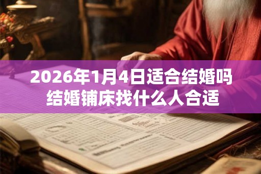 2026年1月4日适合结婚吗 结婚铺床找什么人合适