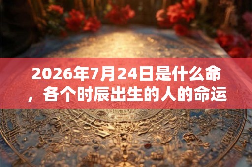 2026年7月24日是什么命,各个时辰出生的人的命运 2026年7月24日是什么命,各个时辰出生的人的命运