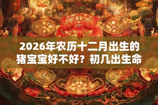 2026年农历十二月出生的猪宝宝好不好？初几出生命比较好？