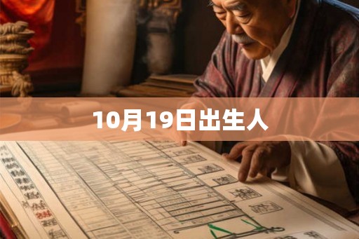 10月19日出生人