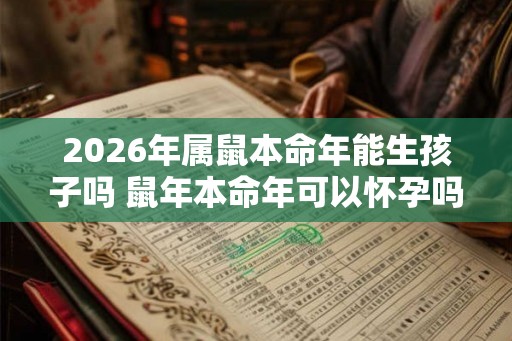 2026年属鼠本命年能生孩子吗 鼠年本命年可以怀孕吗