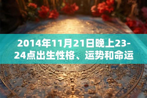 2014年11月21日晚上23-24点出生性格、运势和命运