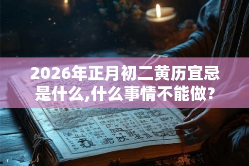 2026年正月初二黄历宜忌是什么,什么事情不能做？