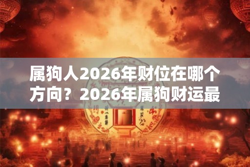 属狗人2026年财位在哪个方向？2026年属狗财运最旺的月份