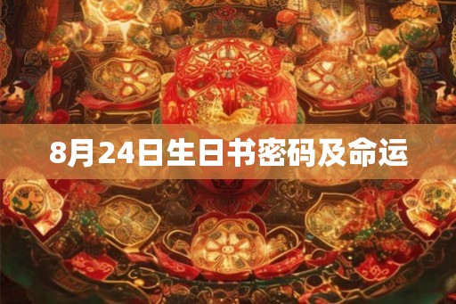 8月24日生日书密码及命运