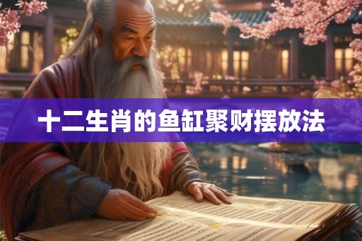 十二生肖的鱼缸聚财摆放法