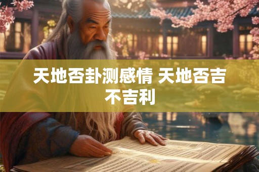 天地否卦测感情 天地否吉不吉利