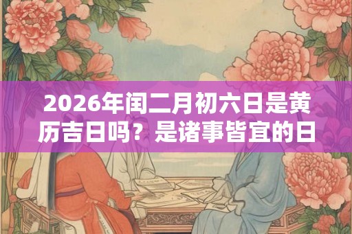 2026年闰二月初六日是黄历吉日吗？是诸事皆宜的日子吗
