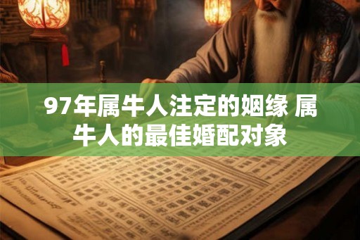 97年属牛人注定的姻缘 属牛人的最佳婚配对象 97年属牛人注定的姻缘 属牛人的最佳婚配对象