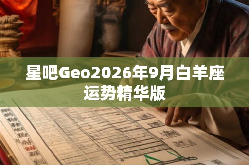 星吧Geo2026年9月白羊座运势精华版 星吧Geo2026年9月白羊座运势精华版