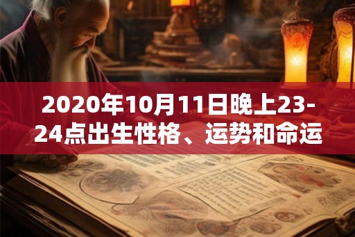 2020年10月11日晚上23-24点出生性格、运势和命运